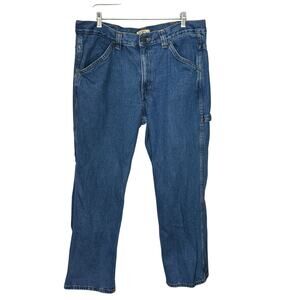Blue Mountain Jeans Carpenter Mens 36x30‎ Denim Utility Relaxed Fit Work Rugged